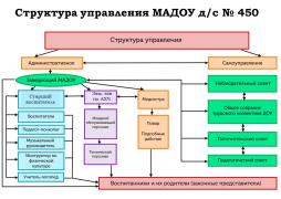 Структура управления МАДОУ д/с № 450